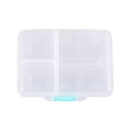 thumbnail image 1 of Unique Bargains 1 Pc 9 Grids Double Layer Pill Case Durable for Travel Clear, 1 of 6