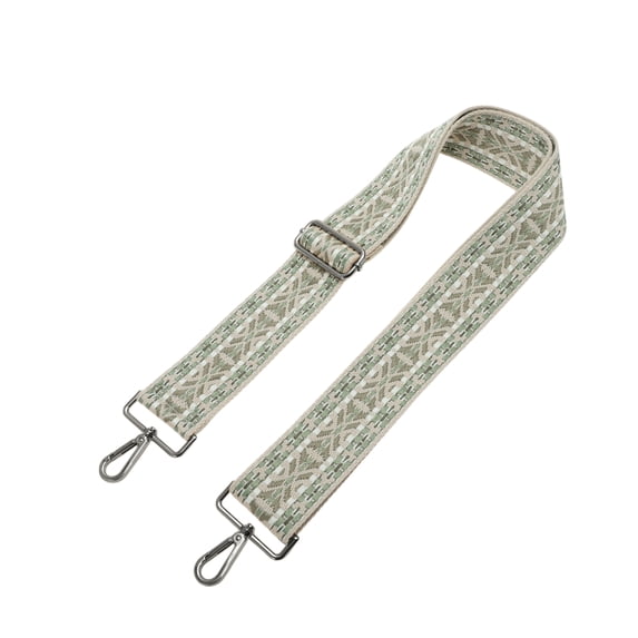 Unique Bargains 1 Pc Adjustable Black Hook Handbag Strap for Dating Light Green Polyester