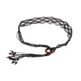 thumbnail image 1 of Unique Bargains 1 Pc Adjustable Waist Belt Bohemian Tie Belt Bohemian Wide Bound Pattern Black, 1 of 5