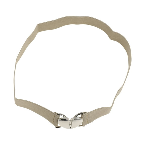 Unique Bargains 1 Pc Adjustable Waist Belt Heart Pattern Waist Cord Apricot