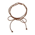 thumbnail image 1 of Unique Bargains 1 Pc Adjustable Waist Cord Elegant Buckle Adjustable Handmade Cord Belt for Women Light Brown, 1 of 5