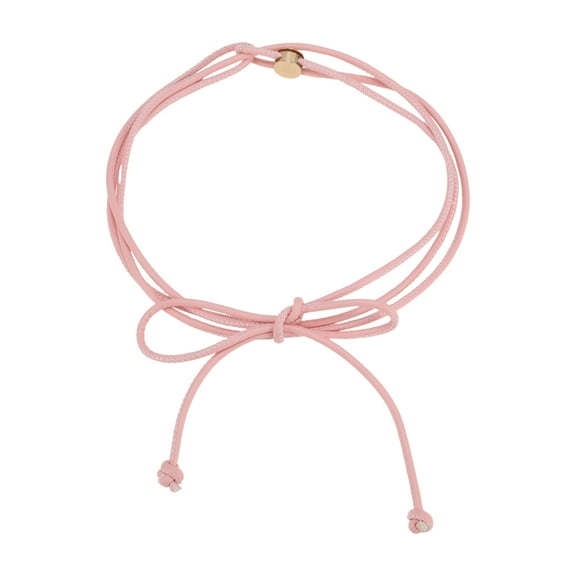 Unique Bargains 1 Pc Adjustable Waist Cord Elegant Buckle Adjustable Handmade Cord Belt for Women Pink
