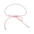 thumbnail image 1 of Unique Bargains 1 Pc Adjustable Waist Cord Elegant Buckle Leather Cord Handmade Cord Belt for Women Pink, 1 of 5