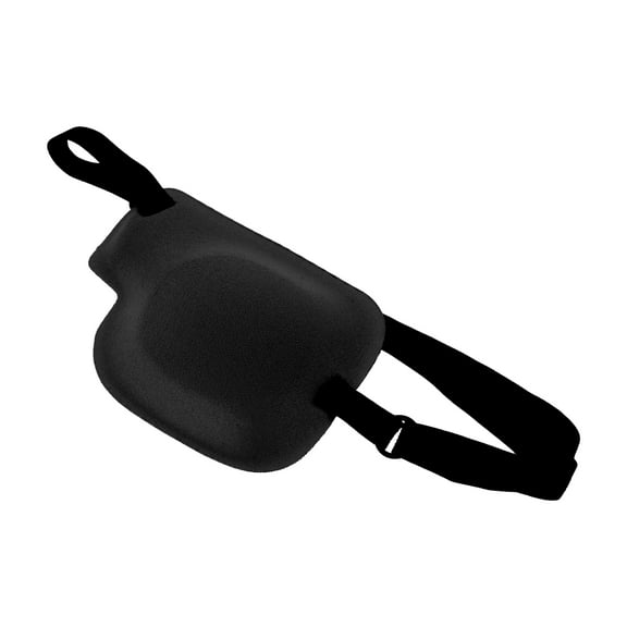 Unique Bargains 1 Pc Adjustment Buckle 3D Sleep Mask Soft 3D Eye Shade Cover for Rest Black Left Eye