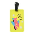 thumbnail image 1 of Unique Bargains 1 Pc Aircraft Pattern Luggage Tag for Travelling Yellow, 1 of 5