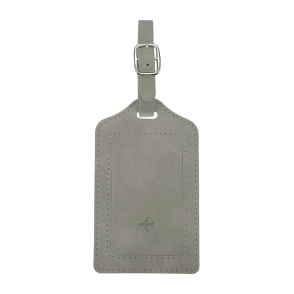 Unique Bargains 1 Pc Airplane Luggage Tag for Travelling Gray Polyurethane