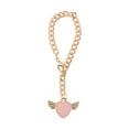 thumbnail image 1 of Unique Bargains 1 Pc Angel Heart Wings Cup Chain Water Cup Pendant Pink Alloy, 1 of 5