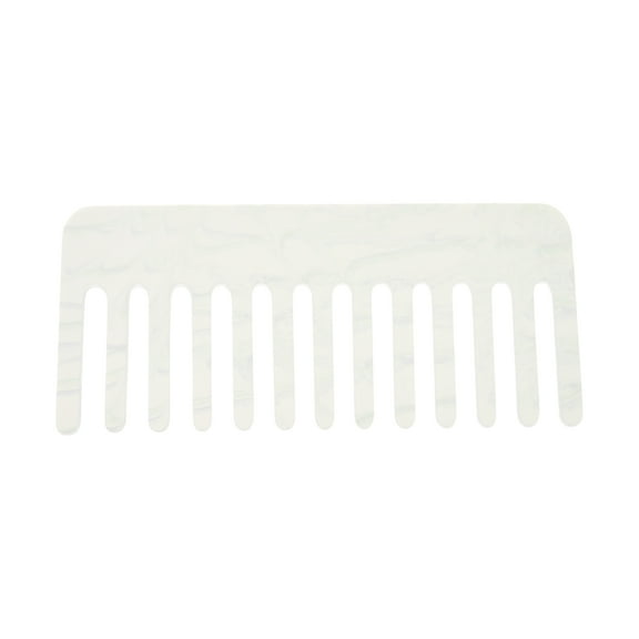 Unique Bargains 1 Pc Anti-Static Hair Comb White Acrylic