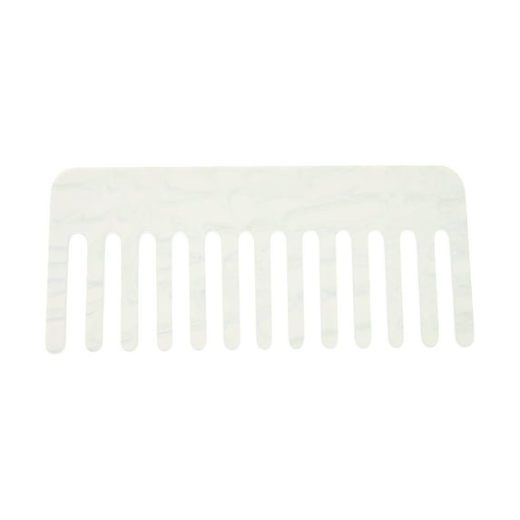 Unique Bargains 1 Pc Anti-Static Hair Comb White Acrylic