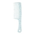 thumbnail image 1 of Unique Bargains 1 Pc Anti-Static Wide Tooth Comb for Curly Thin Hair Plastic Blue, 1 of 3