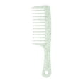 thumbnail image 1 of Unique Bargains 1 Pc Anti-Static Wide Tooth Comb for Curly Thin Hair Plastic Green, 1 of 3