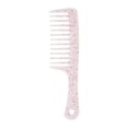 thumbnail image 1 of Unique Bargains 1 Pc Anti-Static Wide Tooth Comb for Curly Thin Hair Plastic Rose Red, 1 of 3