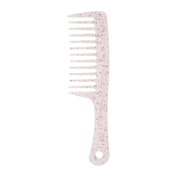 Unique Bargains 1 Pc Anti-Static Wide Tooth Comb for Curly Thin Hair Plastic Rose Red
