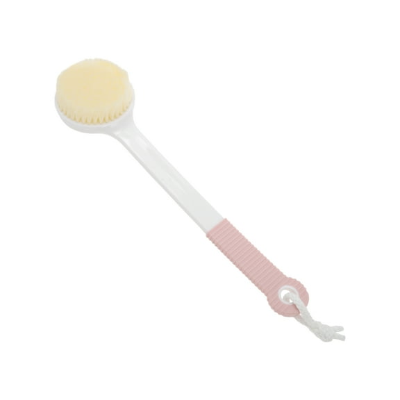 Unique Bargains 1 Pc Anti-slip Long Handle Bath Brush Back Scrubber Pink