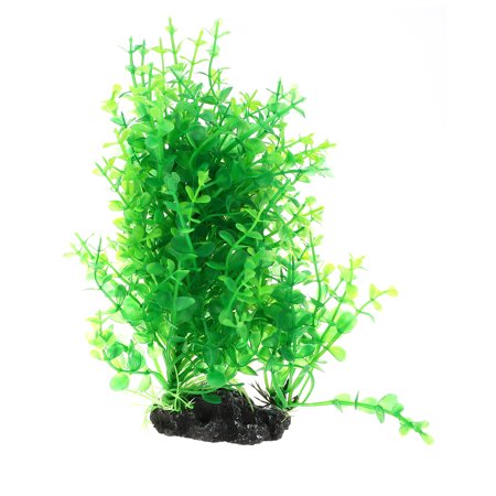 Unique Bargains 1 Pc Aquarium Aquatic Plant Tree for Fish Tank Plants Decor Green 7.87"