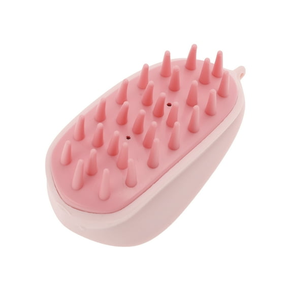 Unique Bargains 1 Pc Arc Massage Hair Brush for Head Massage 3.94"x2.36"x1.97" Pink