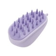 thumbnail image 1 of Unique Bargains 1 Pc Arc Massage Hair Brush for Head Massage 3.94"x2.36"x1.97" Purple, 1 of 6