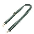 thumbnail image 1 of Unique Bargains 1 Pc Arrow Pattern Light Gold Tone Hook Handbag Strap for Dating Dark Green Polyester, 1 of 4