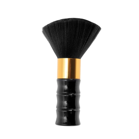 Unique Bargains 1 Pc Bamboo Shaped Neck Duster Brush for Barber Shop Black ABS Aluminum Nylon Hair