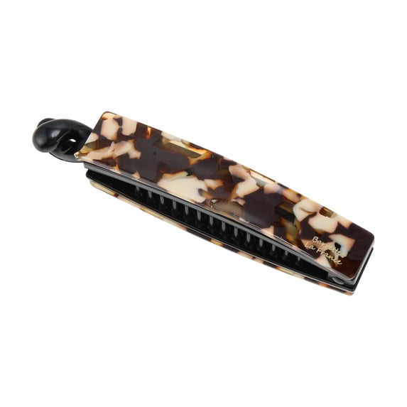 Unique Bargains 1 Pc Banana Clip Fashion Hair Clip Coffee Color