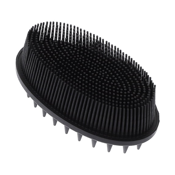 Unique Bargains 1 Pc Bath Brush Back Scrubber for Bathroom for Shower 4.72"x2.76"x1.69" Black