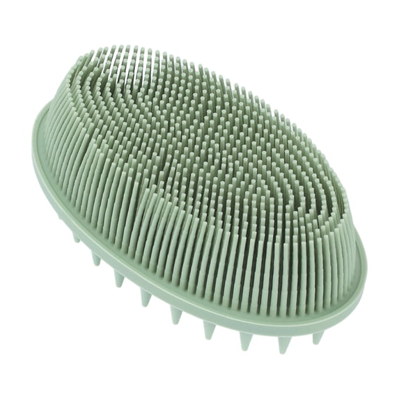 Unique Bargains 1 Pc Bath Brush Back Scrubber for Bathroom for Shower 4.72"x2.76"x1.69" Green