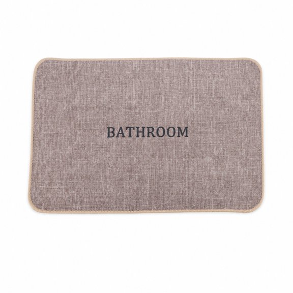 Unique Bargains 1 Pc Bath Mat Letter Bathroom Mat Rug Khaki