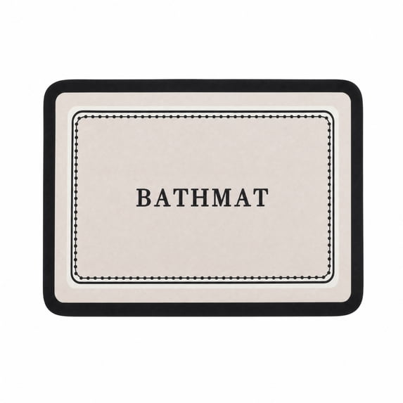 Unique Bargains 1 Pc Bath Mat Super Absorbent Bathroom Mat Rug Beige