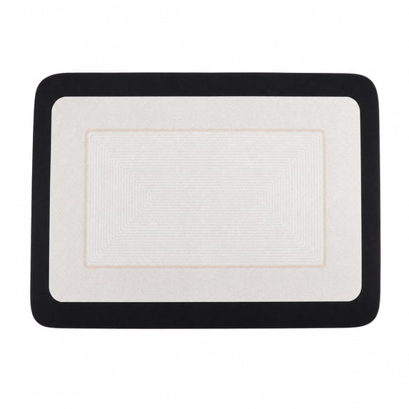 Unique Bargains 1 Pc Bath Mat Super Absorbent Bathroom Mat Rug Black