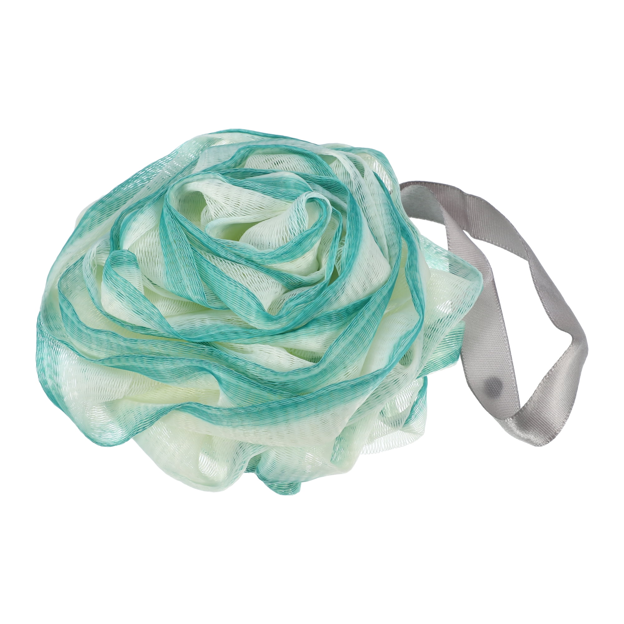 Unique Bargains 1 Pc Bath Shower Loofah Sponge Body Puff 6.10"x5.91"x1.85" Green