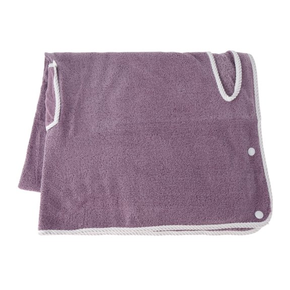 Unique Bargains 1 Pc Bath Towel Snap Buttons Wearable Absorbent Towel Cameo
