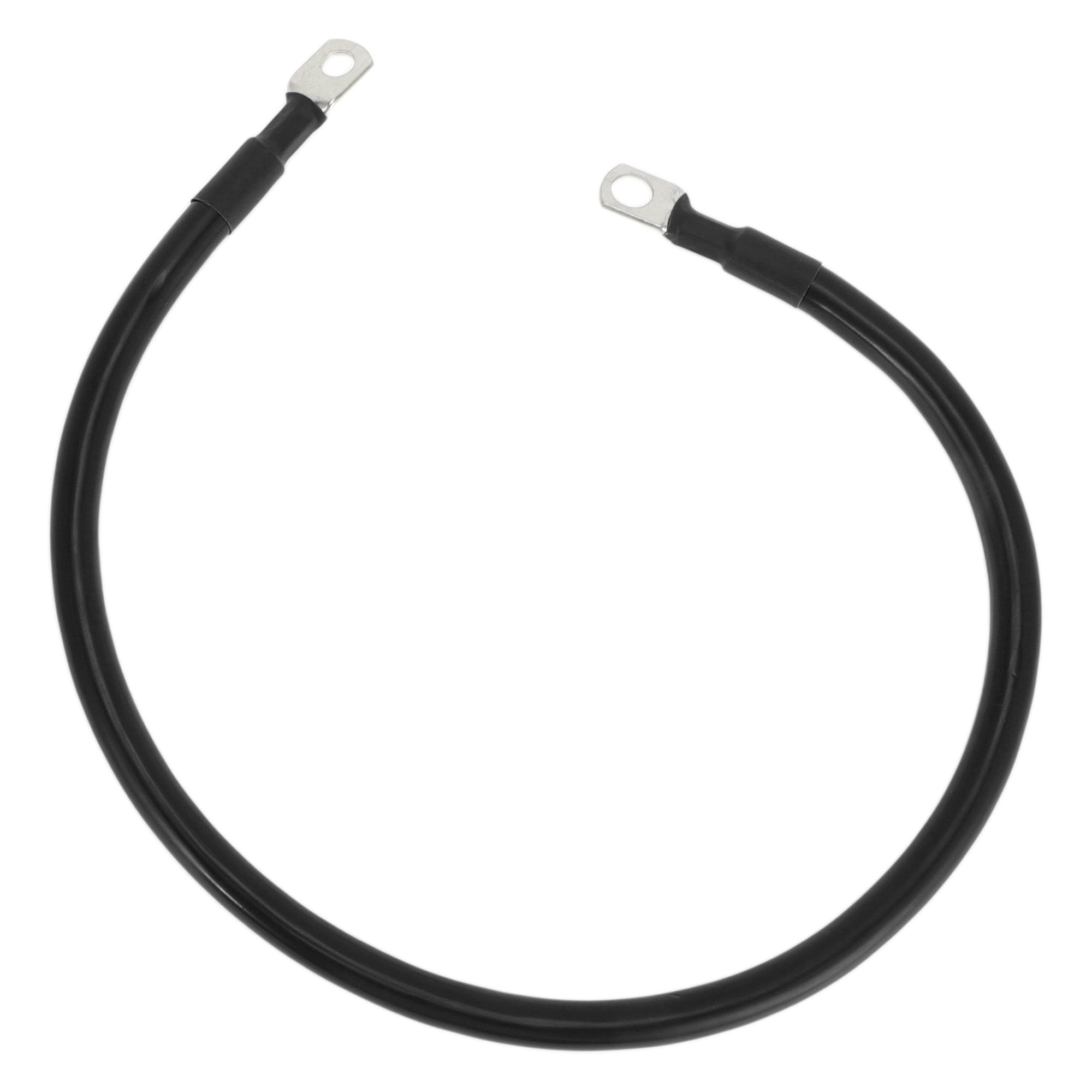 Unique Bargains 1 Pc Battery Inverter Cable 2 AWG Gauge 2FT 3/8" Lug 5/16" Lug Battery Cable Universal for Car Vehicle Boat RV Solar Tinned Copper Black