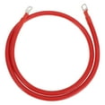 thumbnail image 1 of Unique Bargains 1 Pc Battery Inverter Cable 2 AWG Gauge 4FT 3/8" Lug 5/16" Lug Battery Cable Universal for Car Vehicle Boat RV Solar Tinned Copper Red, 1 of 7