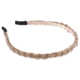 thumbnail image 1 of Unique Bargains 1 Pc Beaded Hair Hoop Headband Hairband for Women Gold Tone 0.43 Inch Wide, 1 of 7