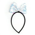 thumbnail image 1 of Unique Bargains 1 Pc Big Butterfly Sequins Headband Christmas for Women for Girls Light Blue, 1 of 6