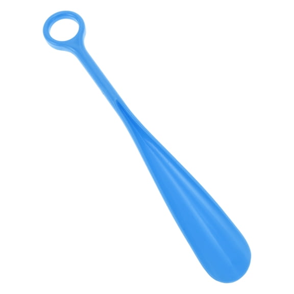 Unique Bargains 1 Pc Big Ring Hangable Shoe Horn for Shoe 11.61"x1.65" Blue