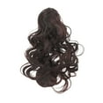 thumbnail image 1 of Unique Bargains 1 Pc Big Wave Retro Wig Hair Clips for Hair Extension 21.65" Length Dark Black Brown, 1 of 6