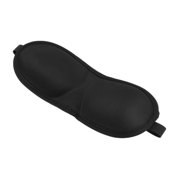 Unique Bargains 1 Pc Black Elastic Band 3D Sleep Mask Breathable 3D Eye Shade Cover for Yoga