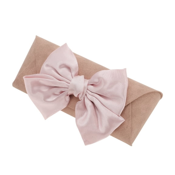 Unique Bargains 1 Pc Bow Eyeglasses Case Portable Eyeglasses Storage Pink