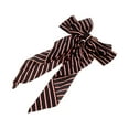 thumbnail image 1 of Unique Bargains 1 Pc Bow Stripes Ribbon Hair Clips Black, 1 of 5
