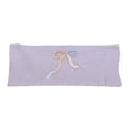thumbnail image 1 of Unique Bargains 1 Pc Bow Style Drawstring Makeup Bag for Vacation Purple Polyester, 1 of 6