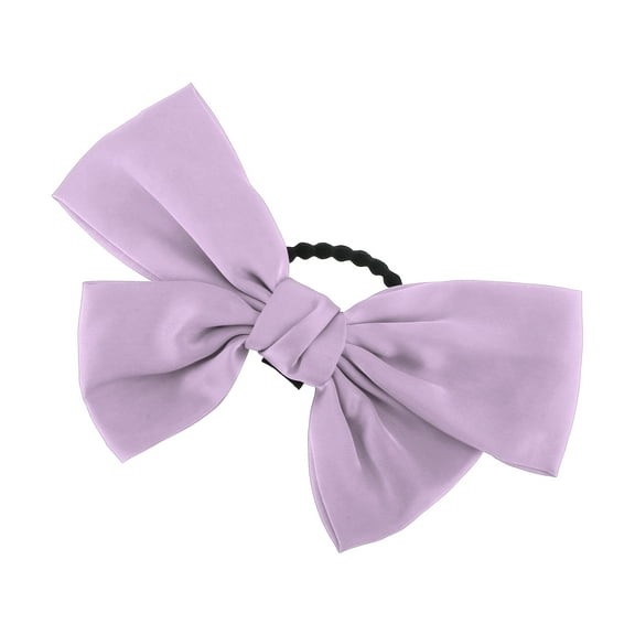 Unique Bargains 1 Pc Bowknot Hair Rope Hair Scrunchies for Women for Girls Purple
