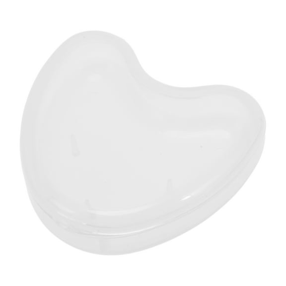 Unique Bargains 1 Pc Braces Box Heart Braces Storage Box Clear