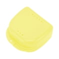 thumbnail image 1 of Unique Bargains 1 Pc Braces Box Portable Braces Storage Box Yellow, 1 of 5