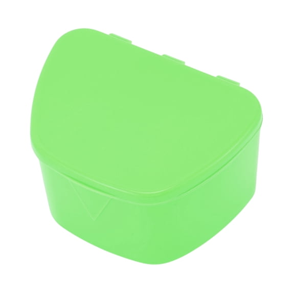 Unique Bargains 1 Pc Braces Box Portable Denture Cases Cyan