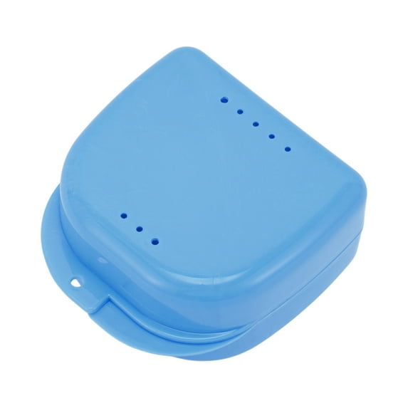 Unique Bargains 1 Pc Braces Box Reusable Braces Storage Box Blue