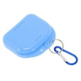 thumbnail image 1 of Unique Bargains 1 Pc Braces Box with Buckle Compact Braces Storage Box Blue, 1 of 5