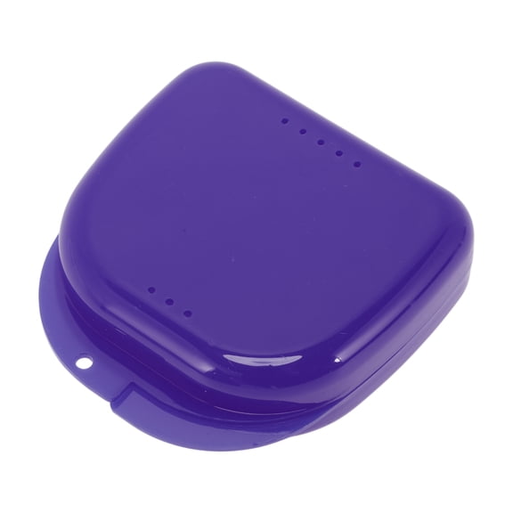 Unique Bargains 1 Pc Braces Box with Vent Holes Compact Braces Storage Box Dark Purple