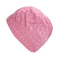thumbnail image 1 of Unique Bargains 1 Pc Breathable Cube Pattern Swimming Cap Rose Red, 1 of 6