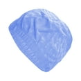 thumbnail image 1 of Unique Bargains 1 Pc Breathable Cube Pattern Swimming Cap Sky Blue, 1 of 6